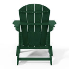 Chaise Adirondack pliante d'extérieur tout temps Polytrends Laguna résistante à la décoloration pour patio