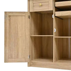 Armoire de cuisine haute (75 po) avec portes vitrées