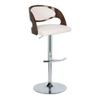 Lot de 2 tabourets de bar réglables pivotants Pino, style Mid-Century Modern - Lumisource
