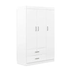 Armoire 3 portes avec 2 tiroirs