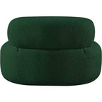 Meridian Furniture Fauteuil en tissu bouclette Venti