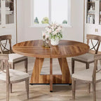 Table à manger ronde de 120 cm pour 4 personnes