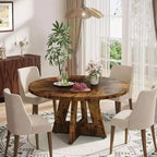 Table à manger ronde de 120 cm pour 4 personnes
