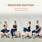 Chaise de bureau ergonomique Pinmoco Criss Cross, Chaise de méditation réglable en hauteur, Pivotante à 360°, Support lombaire, Chaise de travail et de bureau, Chaise TDAH