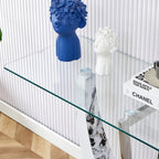 Console en verre rectangulaire, moderne et simple