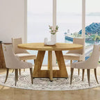 Table à manger ronde de 120 cm pour 4 personnes
