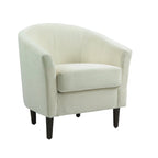 Fauteuils d'appoint modernes en forme de tonneau, Fauteuils club confortables