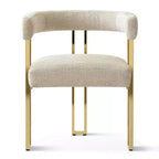 Ensemble table à manger ronde extensible en ovale avec 4 fauteuils en velours, design piédestal moderne, jusqu'à 8 personnes - Panipeachy