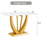 Console en verre rectangulaire, moderne et simple