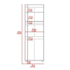 Armoire double rose FM Furniture avec tringle
