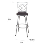 Tabourets Alyssa à hauteur réglable et pivotants Simple Living (lot de 3)