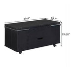Table basse relevable multifonctionnelle et moderne avec rangement dissimulé, 4 tabourets et roulettes, parfaite pour les espaces de vie modernes.