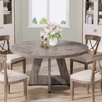 Table à manger ronde de 120 cm pour 4 personnes