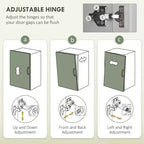 71 Armoire de cuisine, armoire de rangement haute avec support pour micro-ondes, buffet de cuisine moderne, 3 étagères réglables pour salon, salle à manger