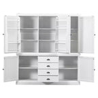 Garde-manger de cuisine autoportant Whisen 73 avec tiroirs et étagères réglables pour le rangement et l'organisation dans la salle à manger ou la cuisine