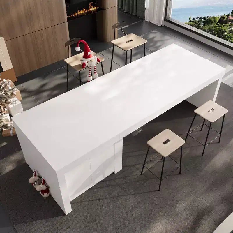 Table à manger élévatrice Hitow Modern 110W avec 3 hauteurs mémorisables, hauteur maximale de 47 pouces, capacité de charge de 150 lb, utilisation intuitive, îlot de cuisine/bar à petit-déjeuner