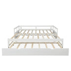 Lit gigogne extensible, Lit gigogne en bois avec tiroir-lit