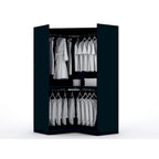 Mulberry 2.0 Semi-ouvert 3 sections Moderne 4 tiroirs Armoire d'angle Ensemble de 3