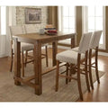 Table de bar rectangulaire rustique en bois