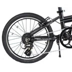 Vélo pliant en aluminium ZiZZO Urbano à 8 vitesses de 20 pouces - Gris