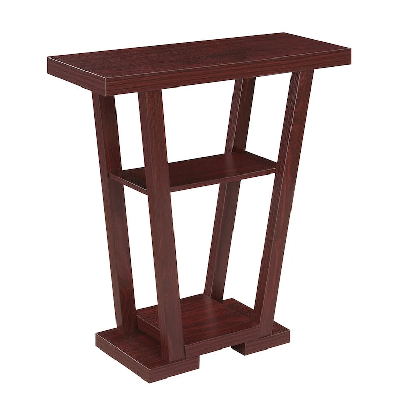 Table console Newport V avec étagères de Convenience Concepts