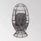 Fauteuil œuf pivotant en osier Pintan – Christopher Knight Home