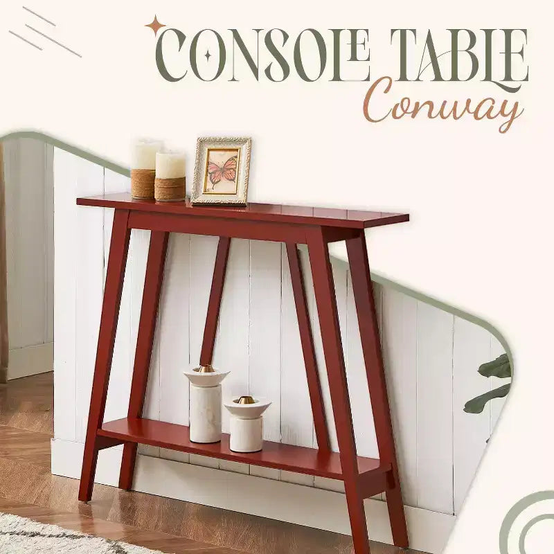 Kings Brand Furniture – Console étroite avec étagère de rangement pour couloir, entrée, vestibule, salon