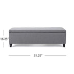 Banc de rangement rembourré moderne pour entrée de salon