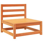 vidaXL Ensemble de canapés de jardin en bois de pin massif Grand canapé d'extérieur modulaire - Pin naturel sans coussin