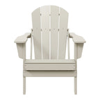 Chaise Adirondack pliante d'extérieur tout temps Polytrends Laguna résistante à la décoloration pour patio