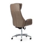 Fauteuil de bureau pivotant réglable en similicuir Glitzhome Mid-century 48 pouces