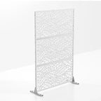 MAYEERTY Paravent en Acier Galvanisé Diviseur d'Intérieur et d'Extérieur Paravent Décoratif Autoportant pour Balcon Jardin 1 pièce