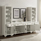 Ensemble buffet et bibliothèque 3 pièces Crosley Tara - 15x97x67,63