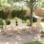 vidaXL Ensemble de salon de jardin Meubles d'extérieur 4 pièces Bois de sapin massif