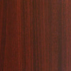 Buffet de rangement de bureau Regency 72 Legacy, acajou : structure en bois, 4 portes, support pour imprimante à 4 étagères