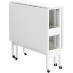 Table artisanale réglable en hauteur avec étagères de rangement, table de coupe pliante mobile pour bureau à domicile, salle de couture, salle d'artisanat