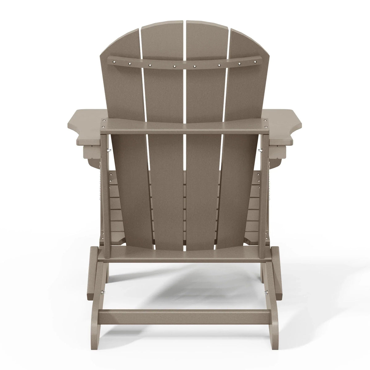 Chaise Adirondack pliante d'extérieur tout temps Polytrends Laguna résistante à la décoloration pour patio