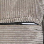 Grand canapé modulaire sectionnel en velours côtelé, en forme de U, 4 places avec 2 poufs et 5 oreillers