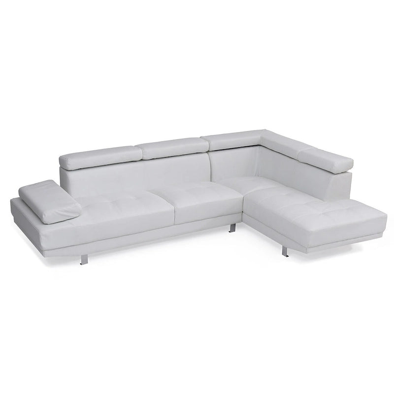 Canapé sectionnel en L 2 pièces en similicuir Riveredge de 277 cm de large - 76L x 109W x 28H
