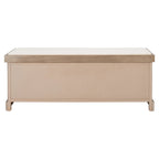 Banc de rangement SAFAVIEH Fiorello avec coussin et 3 tiroirs - 47,3 L x 15 P x 19 H - 47 L x 15 P x 19 H
