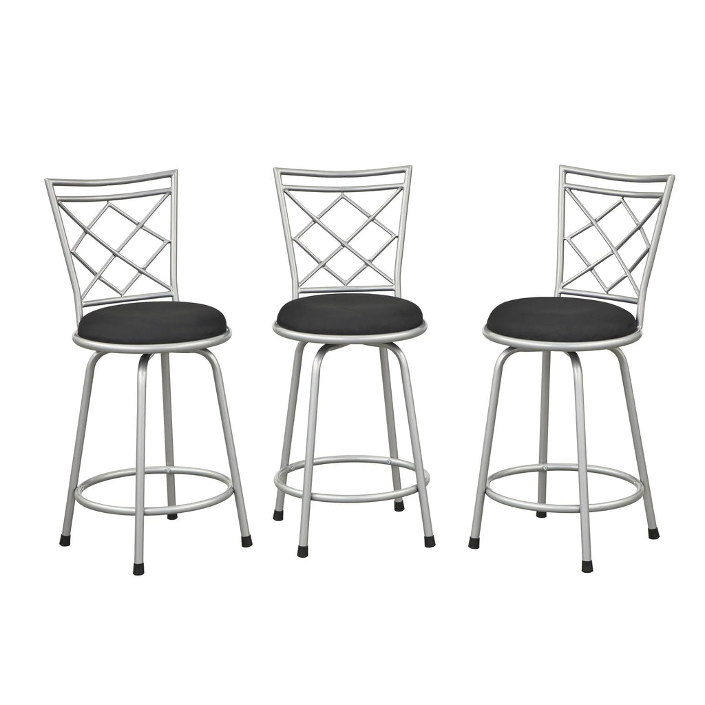 Tabourets Alyssa à hauteur réglable et pivotants Simple Living (lot de 3)