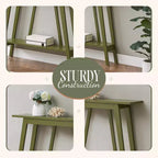Kings Brand Furniture – Console étroite avec étagère de rangement pour couloir, entrée, vestibule, salon
