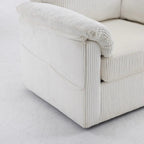 33 Fauteuils Crapaud Individuels en Velours Côtelé