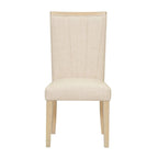 Ensemble de salle à manger contemporain de 6 pièces avec table à rallonge de 198 cm et pied central