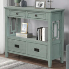 Console avec 4 tiroirs et une étagère de rangement