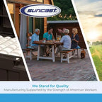 Suncast Abri vertical 6 étagères, kit de rangement mural extérieur peu encombrant, noir