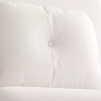 Canapé-lit pliant 3-en-1 convertible en fauteuil - Dossier réglable sur 5 positions avec oreiller, lit d'appoint peu encombrant pour salon, chambre et bureau (Blanc)