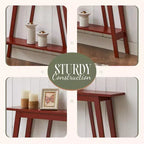Kings Brand Furniture – Console étroite avec étagère de rangement pour couloir, entrée, vestibule, salon