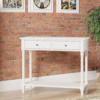 Table d'entrée avec tiroirs de rangement, console avec étagère
