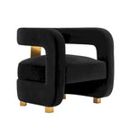 Manhattan Comfort Ensemble de 2 fauteuils d'appoint en velours Amirah moderne